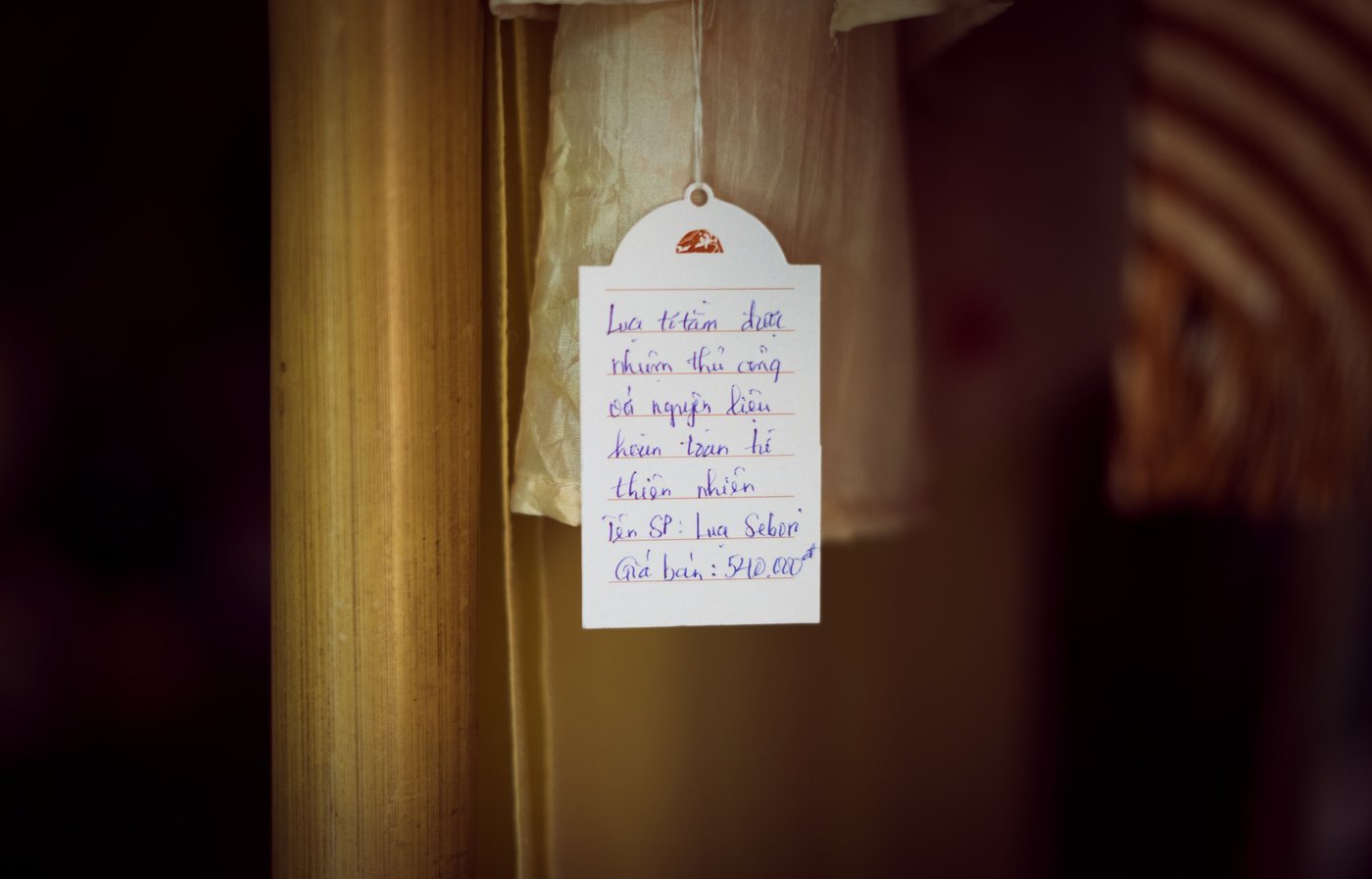 Handwritten note tag