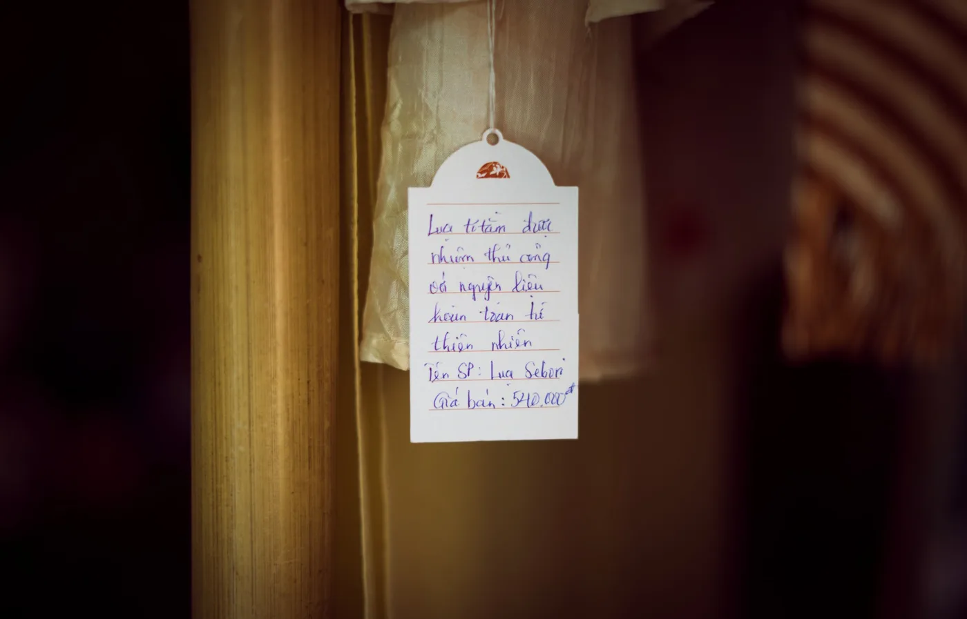 Handwritten note tag