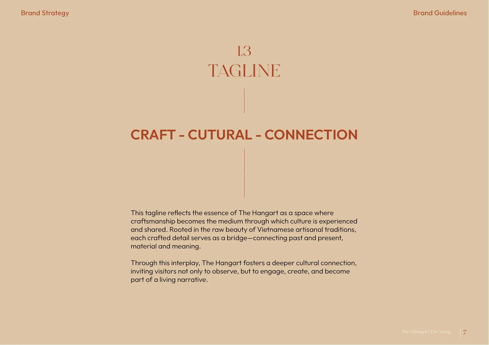 The Hangart brand guidelines — 1.3 — TAGLINE