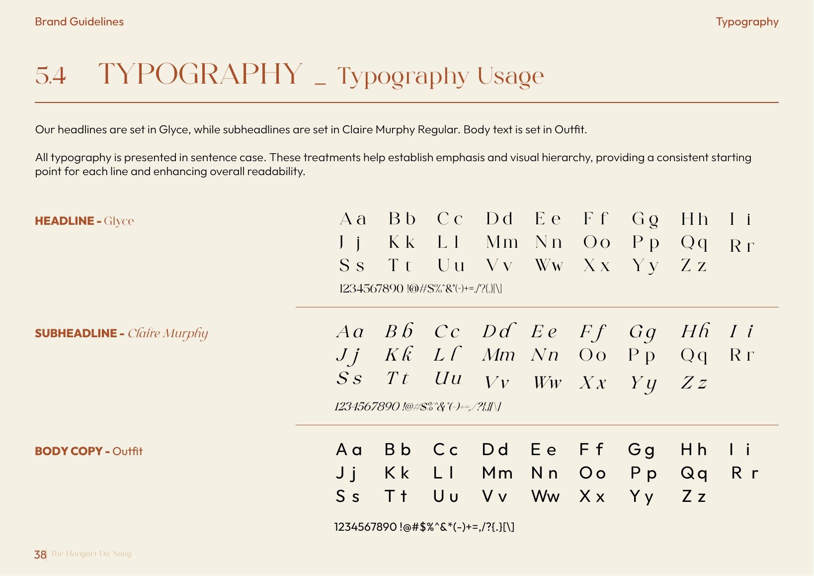 The Hangart brand guidelines — 5.3 — SYSTEM FONTS