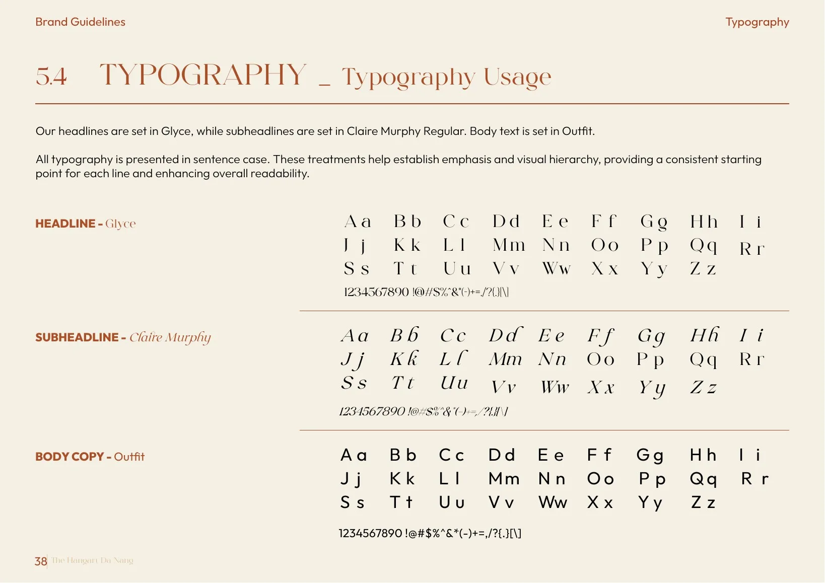 The Hangart brand guidelines — 5.3 — SYSTEM FONTS