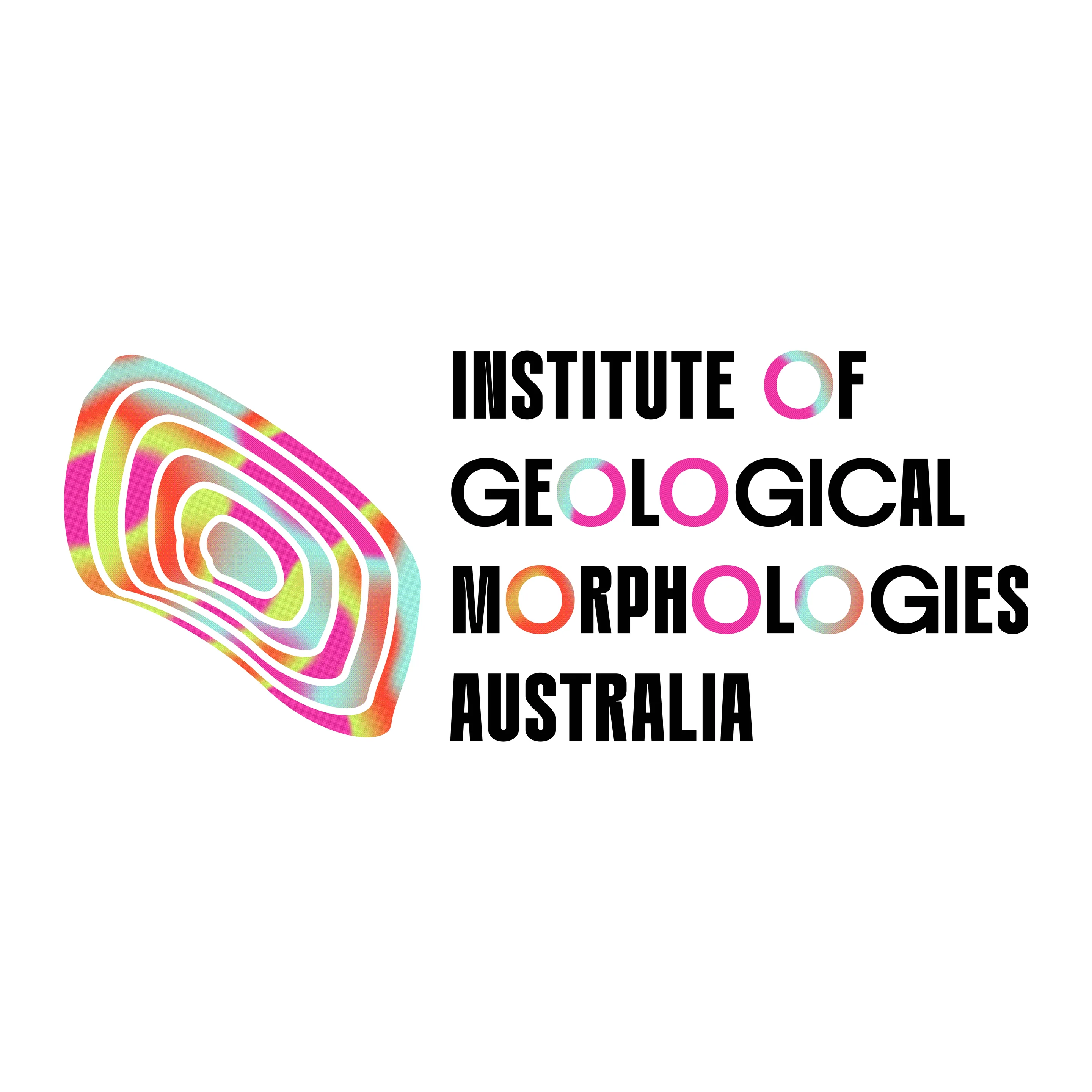 IGMA full lockup: the gradient contour mark beside Institute of Geological Morphologies Australia.