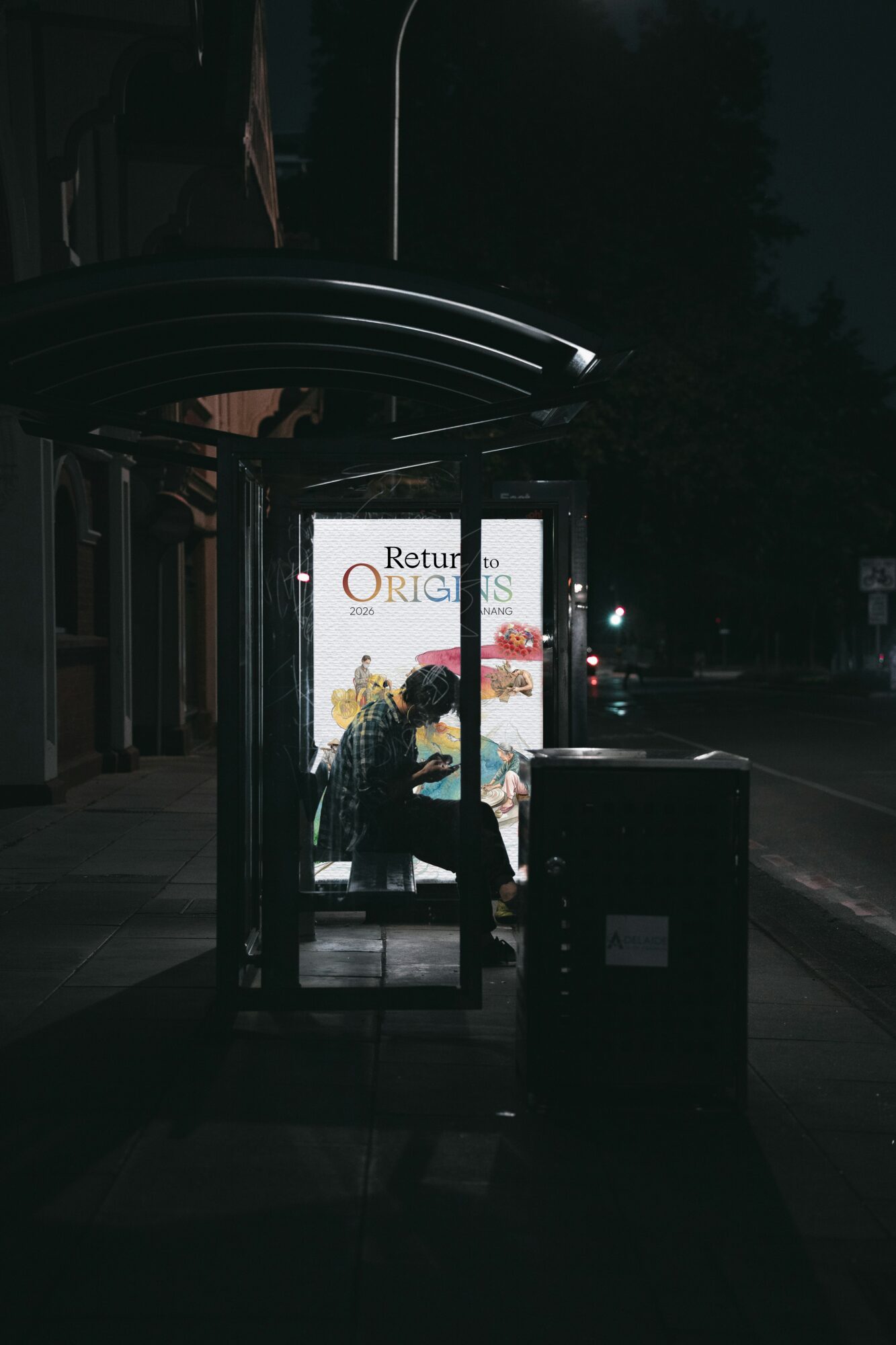 Return to Origins applied to a Danang bus stop.