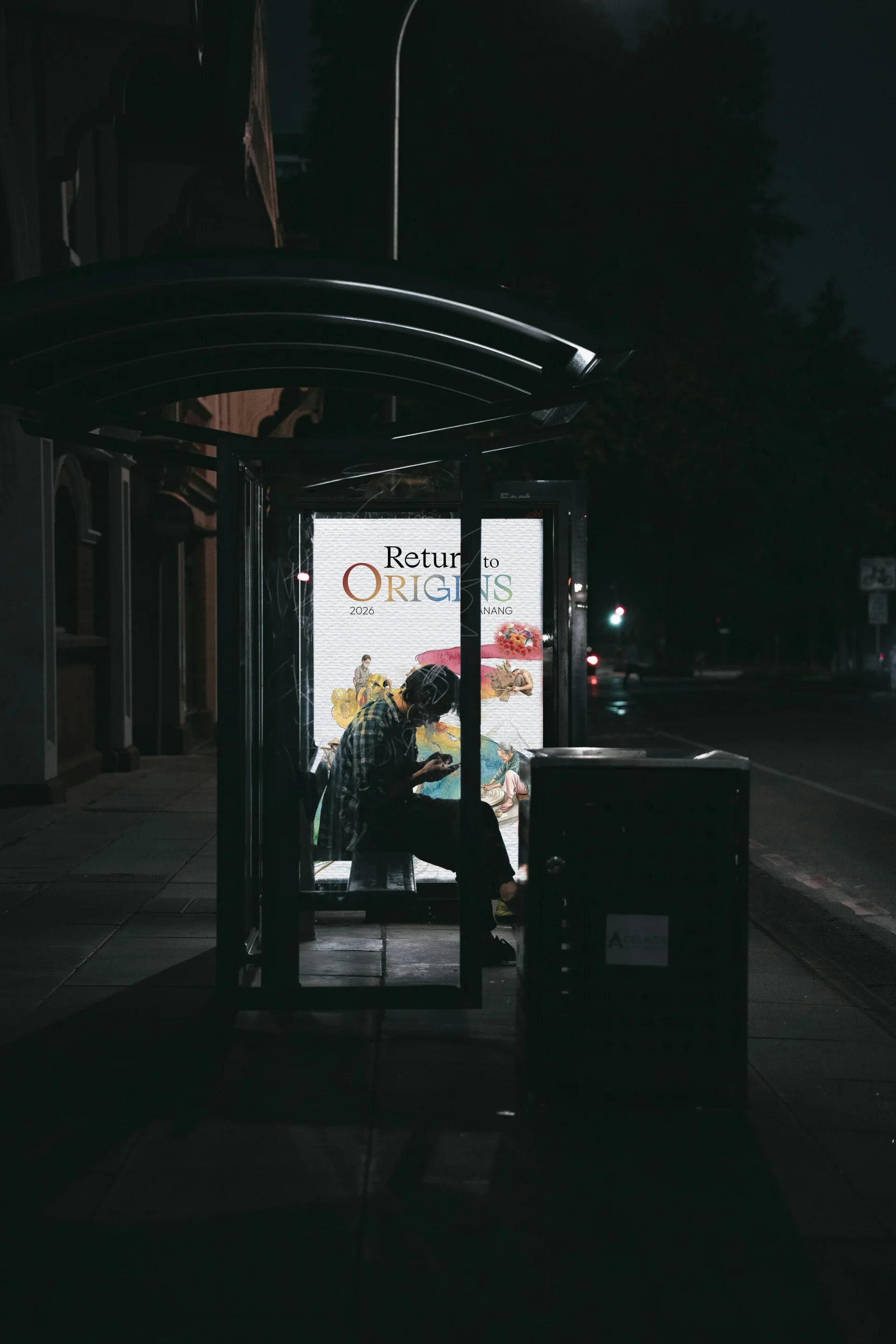 Return to Origins applied to a Danang bus stop.